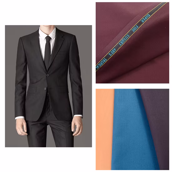 Vierfarbiger Mini-Design-Wollstoff für Herrenjacke